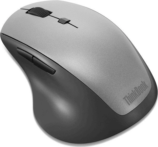 Lenovo ThinkBook Wireless Media Mouse grau, USB