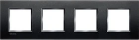 Bticino Livinglight Abdeckrahmen 4-fach, anthrazit