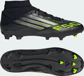 adidas F50 League Mittelharte/Hart- und Aschenplätze core black/iron metallic/lucid lemon