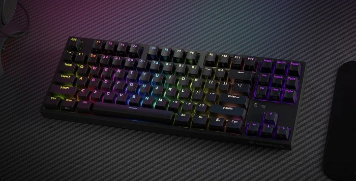 Genesis Thor 404 TKL, schwarz, LEDs RGB, hot-swap, Gateron Pro YELLOW, USB, DE