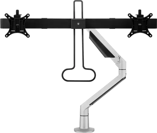 Fellowes Chicago Crossbar Monitorarm Dual silber/schwarz