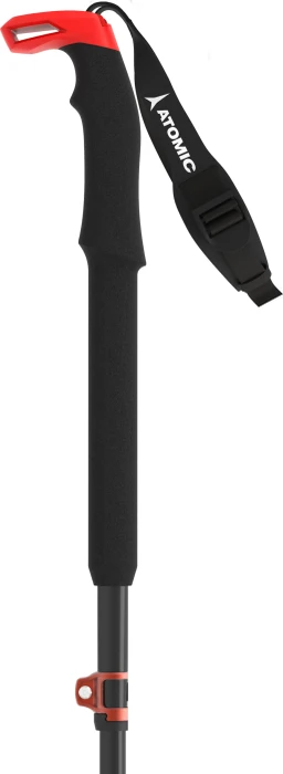 Atomic BCT Mountaineering Carbon SQS Touren Skistock grau/rot (Modell 2024/2025)