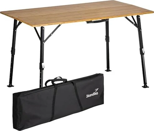 Skandika Tobro Bambus 120x70x70 faltbarer Campingtisch