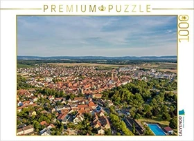Calvendo Volkach aus der Luft mit Schwimmbad und Altstadt