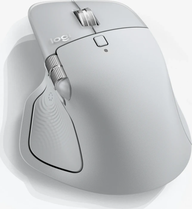 Logitech MX Master 4 Pale Grey, hellgrau, Logi Bolt, USB/Bluetooth
