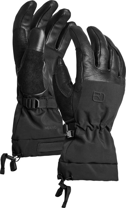 Ortovox Merino Freeride Skihandschuhe black raven (Herren)