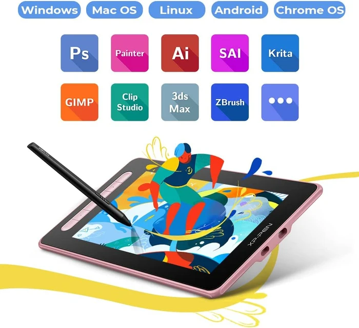 XP-Pen Artist 10 (2. Generation), rosa