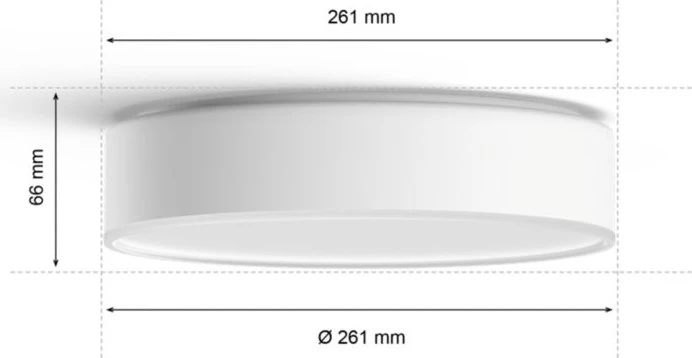 Philips Hue White Ambiance Enrave S Deckenleuchte weiß