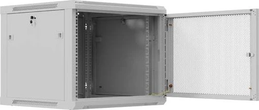 Lanberg WF01 Series 19" Wandschrank 9HE, hängend, Flatpack, Gitternetztür, IP20, RAL 7035, 600mm tief