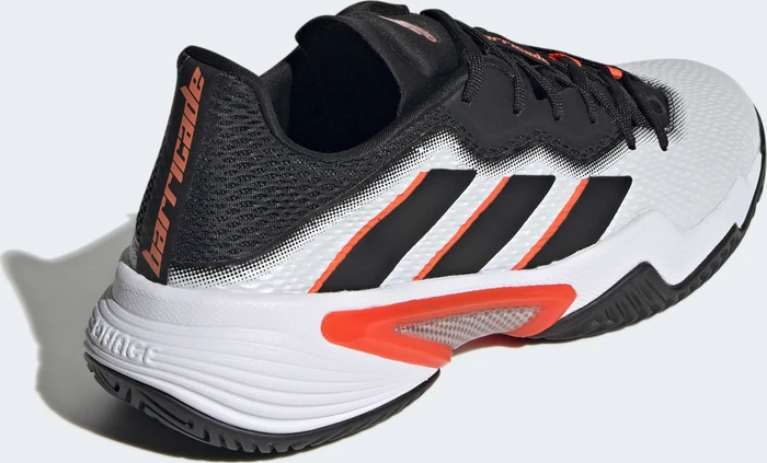 adidas Barricade cloud white/core black/solar red (Herren)