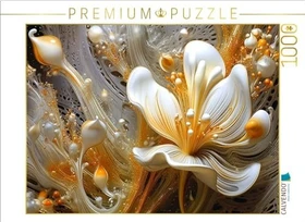 Calvendo Zartes Geflecht - edle Blüten in orange und gold