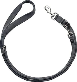 Hunter Divo & Maldon Verstellbare Hundeführleine, Nylon, gepolstert mit weichem Mesh-Material, 15/200, grau