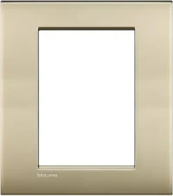 Bticino LivingLightAir Abdeckrahmen 3+3 Module, gold matt