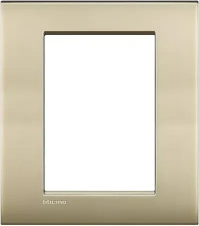 Bticino LivingLightAir Abdeckrahmen 3+3 Module, gold matt