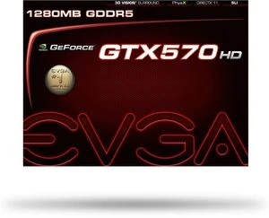 EVGA GeForce GTX 570 HD Superclocked, 1.25GB GDDR5, 2x DVI, HDMI, DP