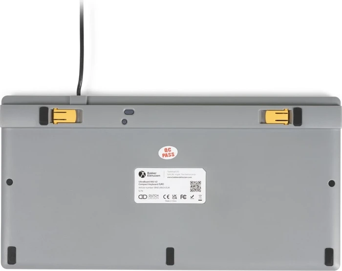 BakkerElkhuizen UltraBoard 950 V2 Standard Compact, weiß/grau, USB, DE