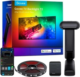 Govee Hintergrundbeleuchtung TV Envisual T2 mit Dual-Kamera für 55-65 Zoll