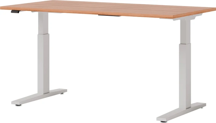 Hammerbacher Ergonomic Aktiv XMKA16 elektrisch höhenverstellbarer Sitz-Steh-Schreibtisch 160x80cm Buche/weiß