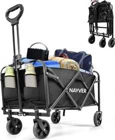 Nayver Faltbarer Bollerwagen tintenschwarz