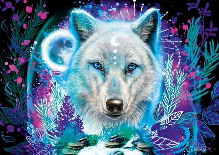 Schmidt Spiele Neon Arktis-Wolf (58515) – Bild 2 von 2