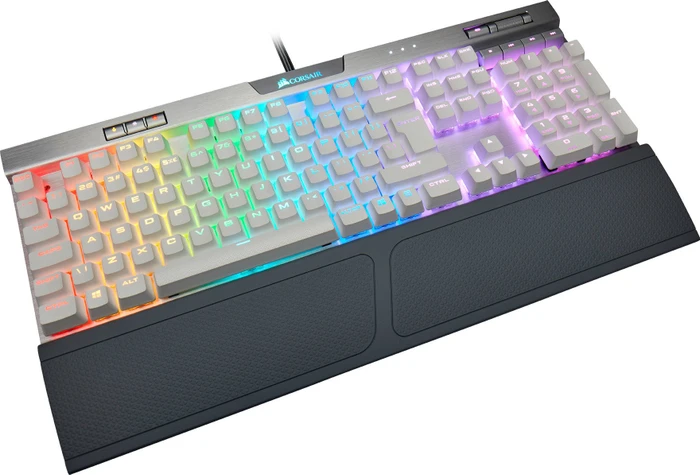 Corsair Gaming K70 RGB MK.2 SE, PBT, MX SPEED RGB Silver, USB, UK