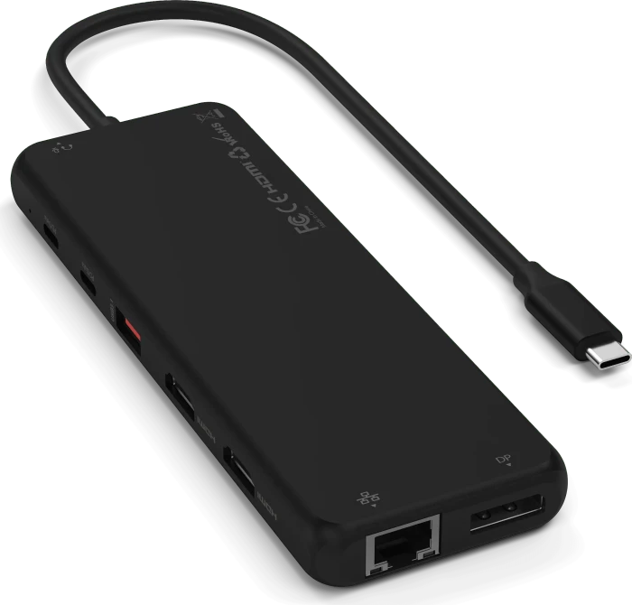 Satechi 13-in-1 USB-C Triple Display Multiport Adapter, schwarz, USB-C 3.1 [Buchse]