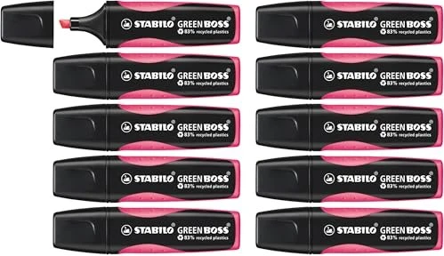STABILO Green Boss rosa, 10er-Pack