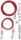 Trixie Spannleine mit Laufleine, 15m, rot (2293)