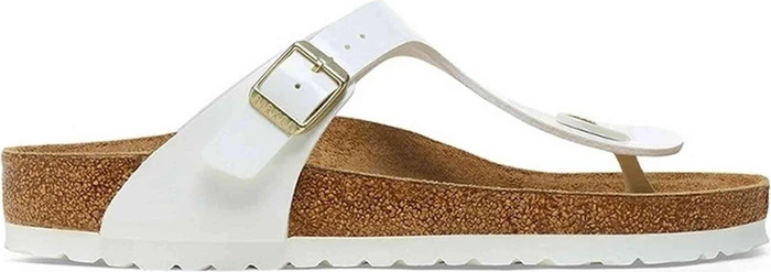 Birkenstock Gizeh Lack weiß (Damen)