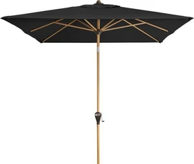 Doppler Alu Wood Ultra Sonnenschirm 300x200cm anthrazit