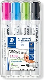Staedtler Lumocolor Whiteboardmarker 351 sortiert, 4er-Set