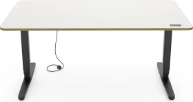 Yaasa Desk Pro elektrisch höhenverstellbarer Sitz-Steh-Schreibtisch 140x80cm weiß/schwarz