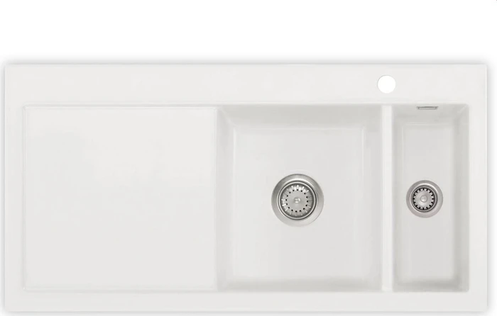systemceram Mera 100 Einbau Becken rechts polar