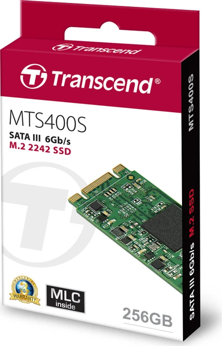 Transcend MTS400S SSD 256GB, M.2 2242 / B-M-Key / SATA 6Gb/s