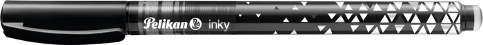 Pelikan inky Tintenroller (Mine) schwarz, Rechtshänder, Faltschachtel