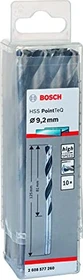 Bosch Professional HSS PointTeQ Spiralbohrer, 9.2x81x125mm, 10 Stück