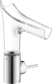 Hansgrohe Axor Starck V 140 Waschbeckenarmatur mit Glasauslauf chrom