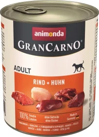 animonda GranCarno Dose Fleisch pur Adult Rind und Huhn, 4.80kg (6x 800g)