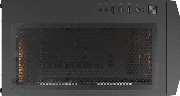 Cougar Uniface Mini RGB Black, schwarz, Glasfenster