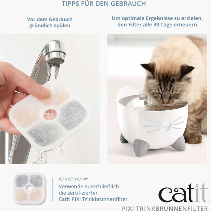 Catit Ersatzfilter für PIXI Trinkbrunnen, 3er-Pack