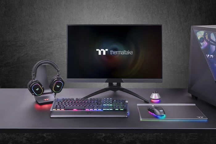 Thermaltake Argent K5 RGB Gaming Keyboard Titanium, MX SPEED RGB Silver, USB, DE