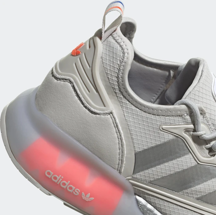 adidas ZX 2K Boost grey one/silver metallic/solar red (Herren)