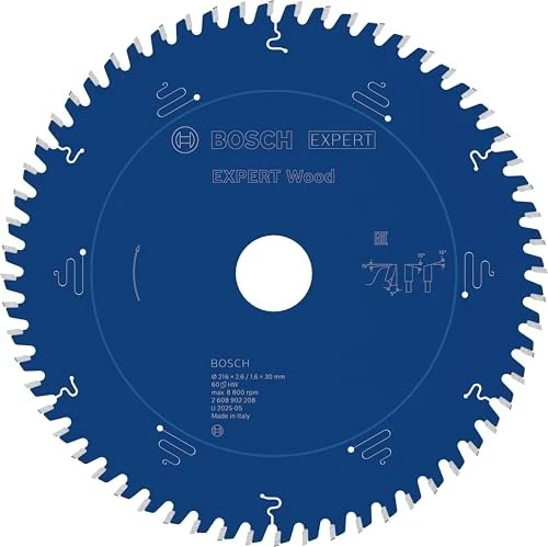 Bosch Professional Expert Wood Kreissägeblatt 60Z, 216x1.6x30mm, 1 Stück