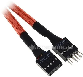 BitFenix Alchemy interne Audio-Verlängerung 30cm, sleeved, orange (BFA-MSC-AUD30OK-RP)