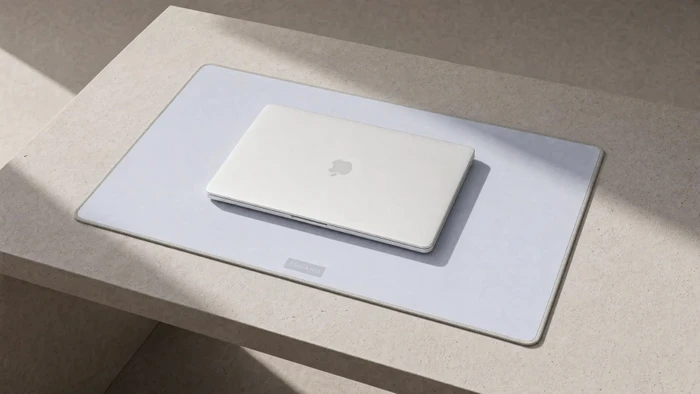 Tucano One Desk Pad für MacBook Neo, 550x350mm, Silber grau
