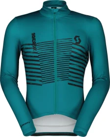 Scott RC Team Warm Graphics Trikot langarm winter green (Herren)