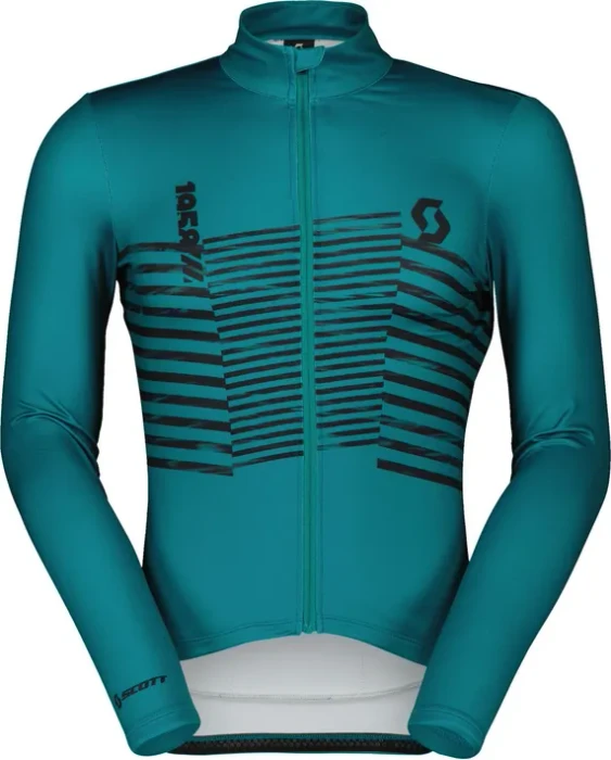 Scott RC Team Warm Graphics Trikot langarm winter green (Herren)