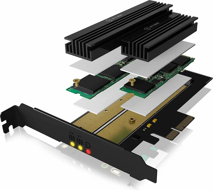 RaidSonic Icy Box IB-PCI215M2-HSL