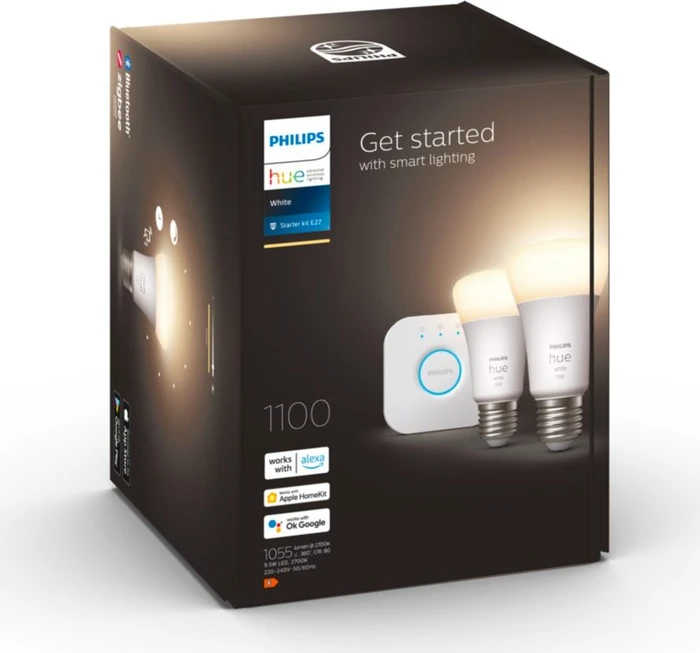 Philips Hue White 1100 E27 9.5W Starter-Kit