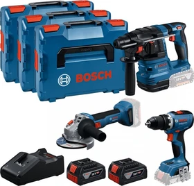 Bosch Professional Akku-Maschinenset inkl. Koffer + 2 Akkus 5.0Ah